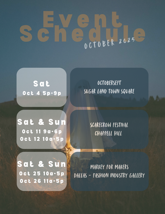 October 2025 Event Schedule