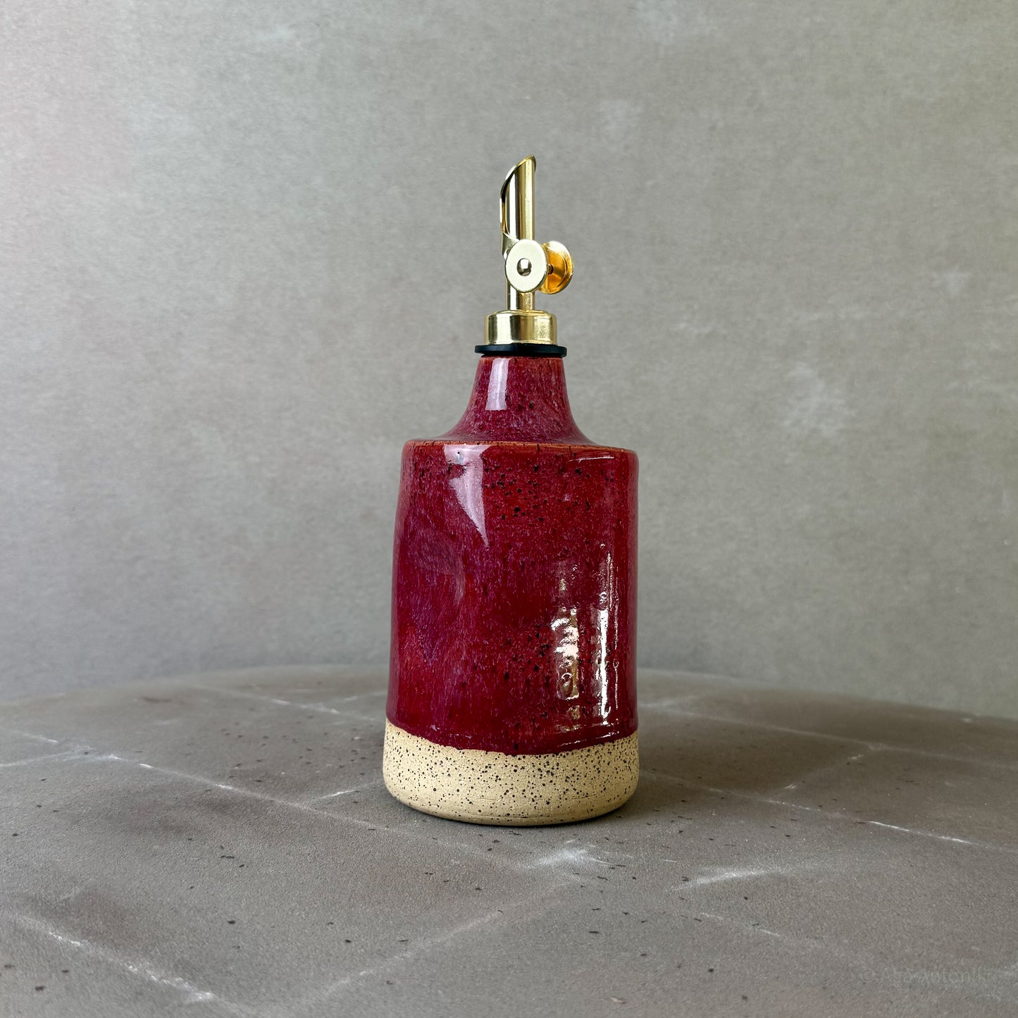 Oil Bottle - Burgundy